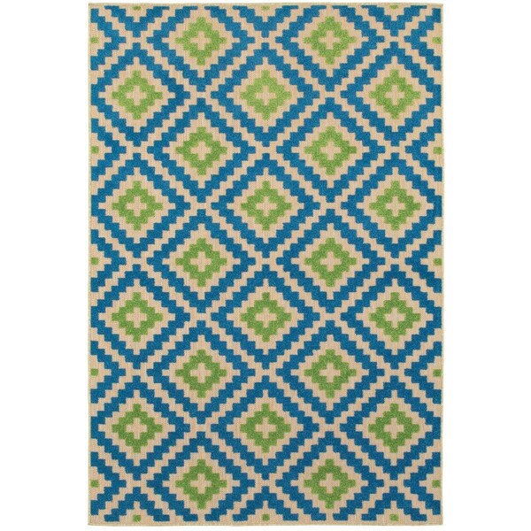 Oriental Weavers Cayman 2063Z 8x11 Rectangle - Sand/ Blue-Polypropylene C2063Z240330ST - main